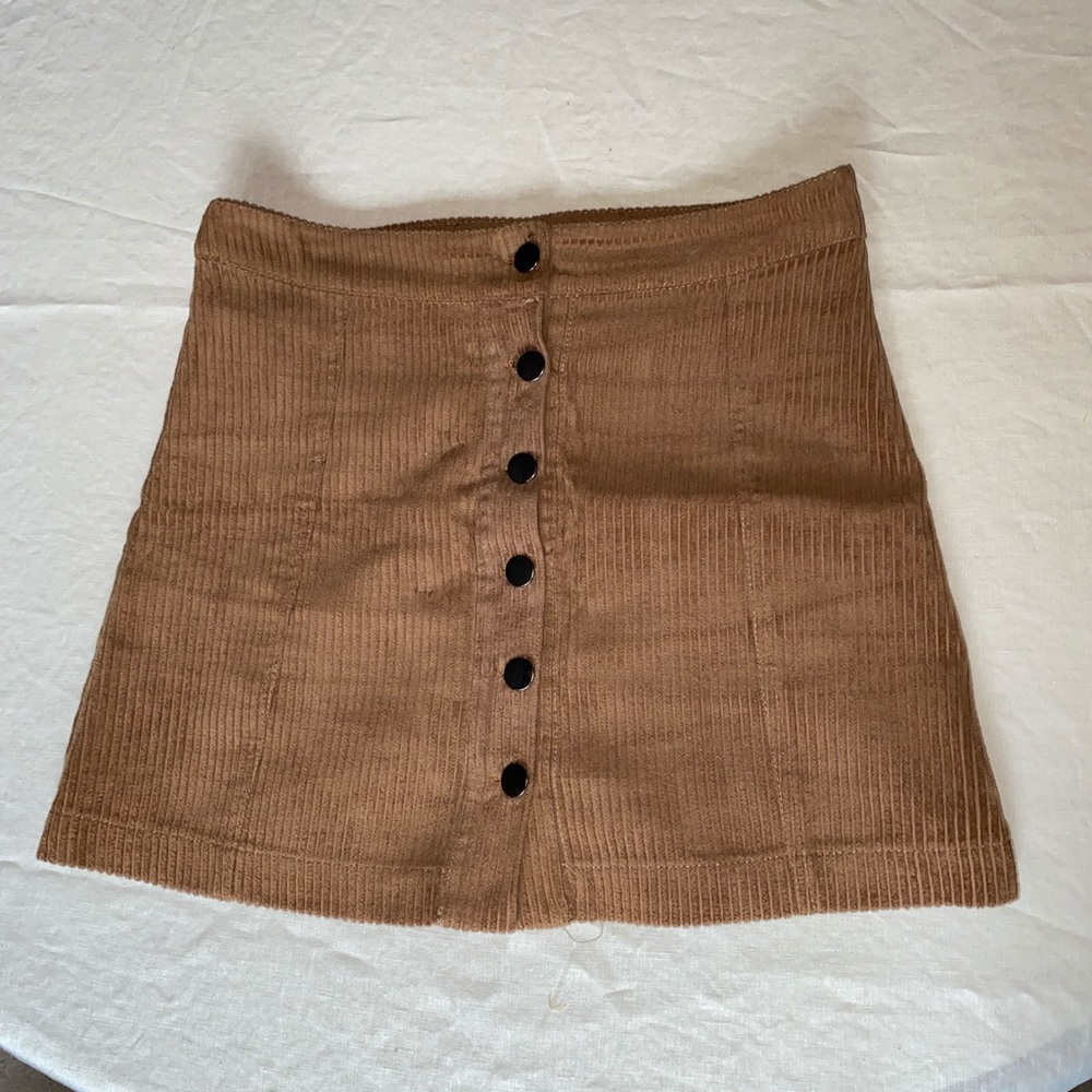 Brown Corduroy Skirt